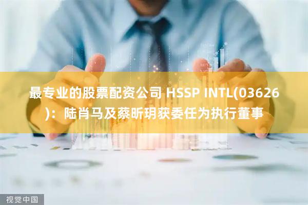 最专业的股票配资公司 HSSP INTL(03626)：陆肖马及蔡昕玥获委任为执行董事